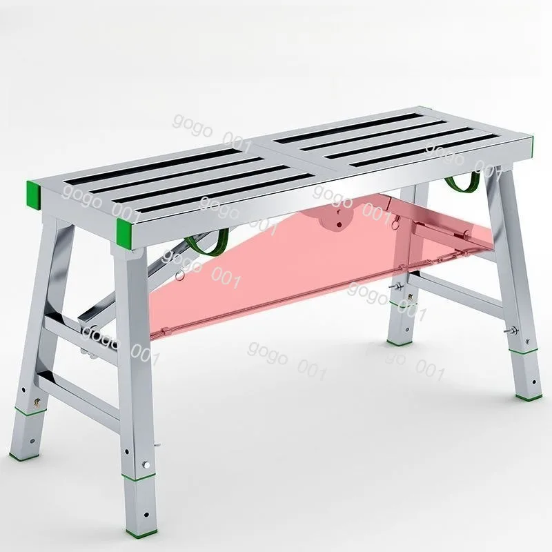 Renovation Plastering Scaffold Stool 2026 New, Portable Folding & Heavy Duty 400kg Load, Height Adjustable for Interior Work