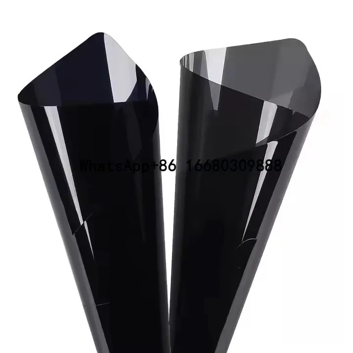

Car Window Glass Tint Film 15.2*3m Tinting Film Factory 1 Ply Sun Solar Control Wholesale Black Dark UV Block