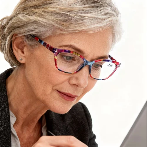 Imagen 2 del producto Gafas de bloqueo de luz azul para mujer, lentes planas para ordenadores, gafas de lectura para aliviar la fatiga, gafas de lectura para mujer