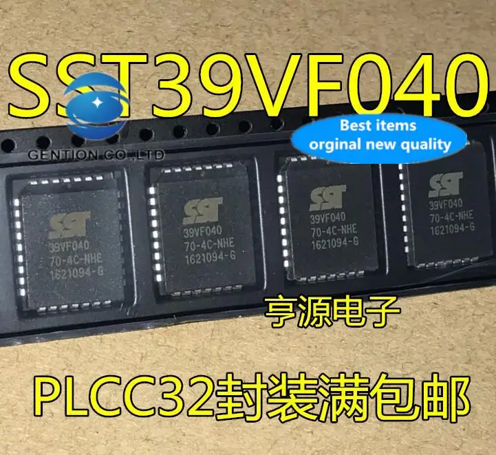 10pcs 100% orginal new in stock  SST39VF040 SST39VF040-70-4C-NHE PLCC32
