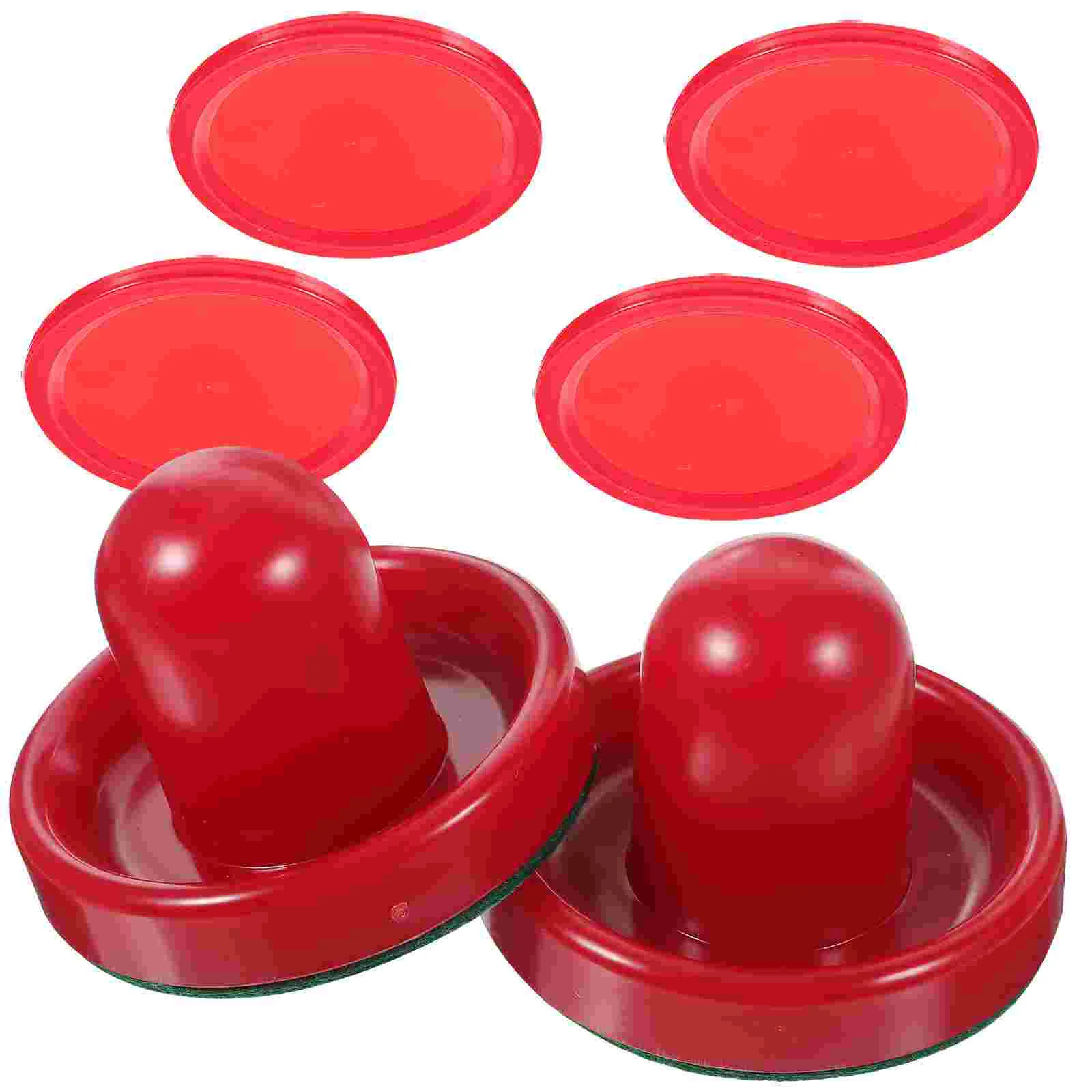 

8PCS 76MM Air Hockey Pushers Pucks Replacement for Game Tables Goalies Header Kit Air Hockey Equipment Accessories (Red)