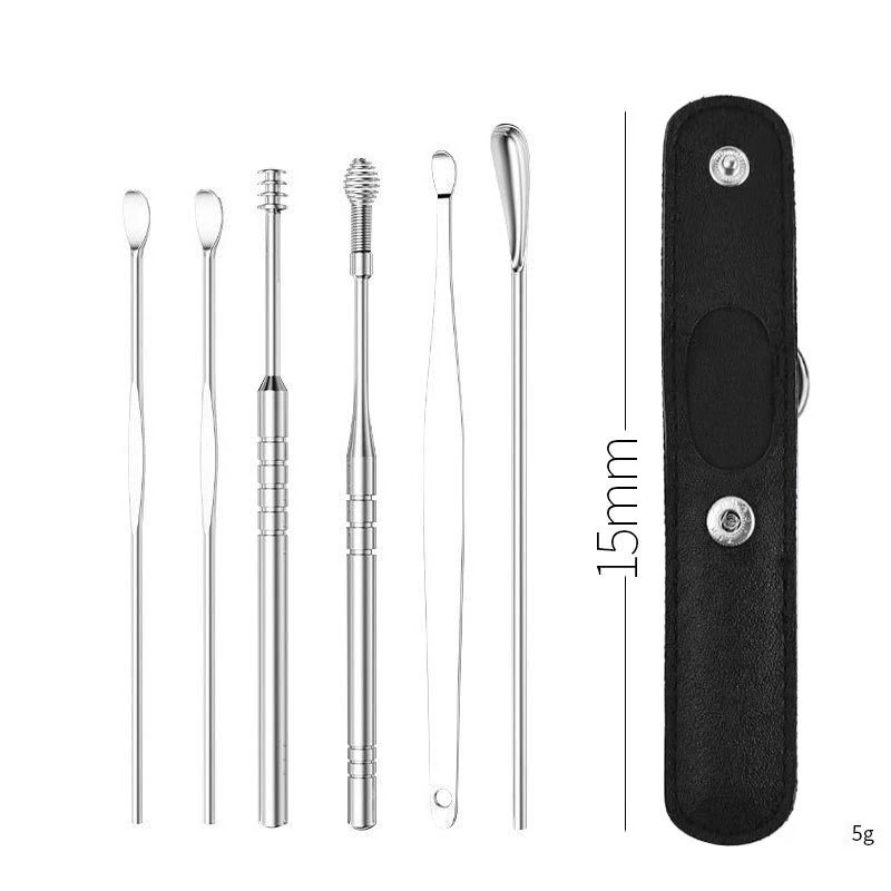 High quality Ear Cleaner Wax Removal Tool Earpick Sticks Earwax Remover Curette Ear Pick Cleaning Ear Cleanser Spoon Health Care