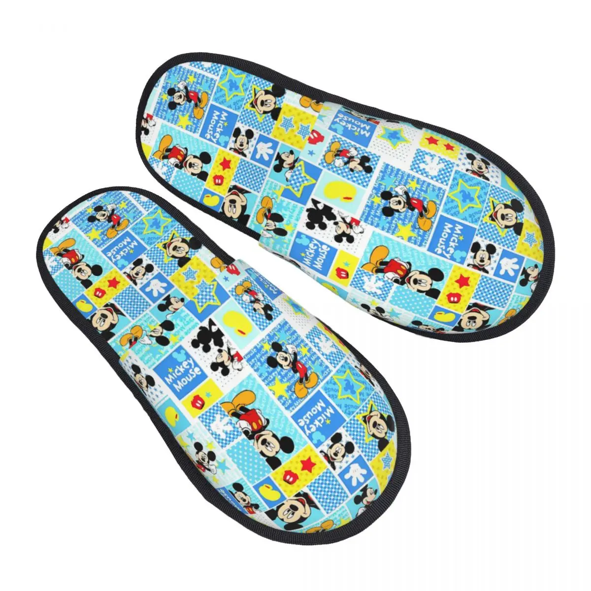 

Домашние тапочки с Микки Маусом на заказ, женские мягкие тапочки из пены с эффектом памяти, милые тапочки без шнуровки в стиле аниме для спальни