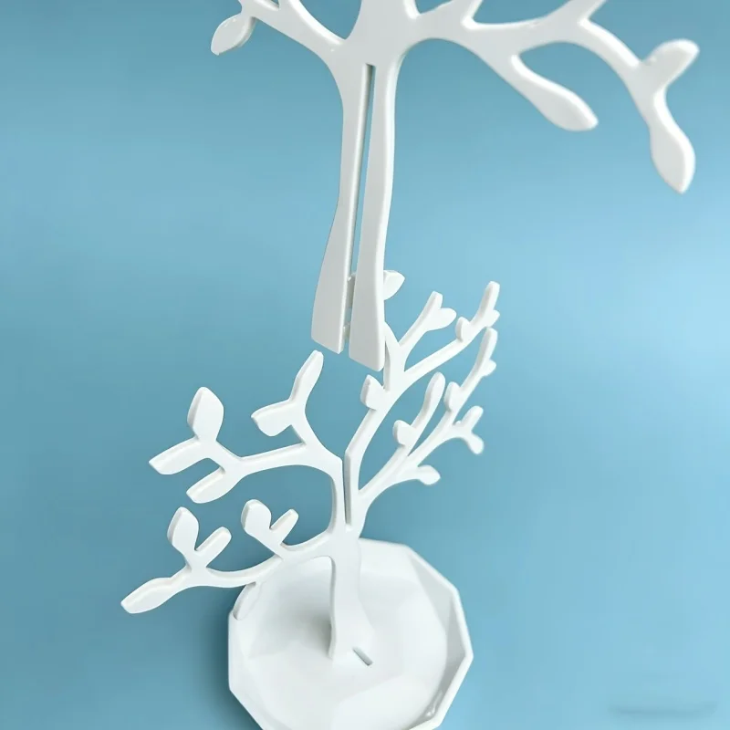 1Pcs Tree‑Shaped Jewelry Rack Stand Jewelry Tray Earrings Necklaces Rings Bracelet Watch Display Organizer Storage Holder Gifts view 5