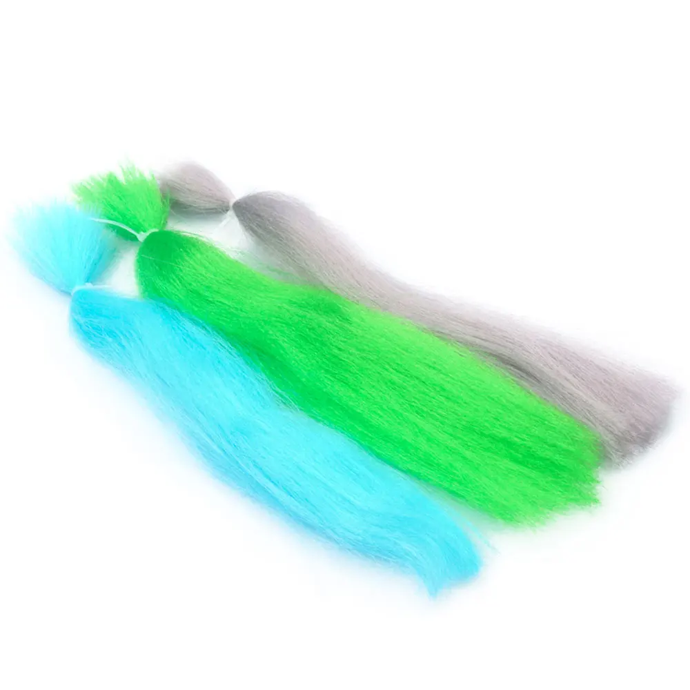 3 Packungen Fliegenbindematerial: Slinky Fiber, Kinky Clouser, Minnow Fibers, lange gewellte synthetische Haare, Streamer, Bucktail, Jig-Fliegenbindematerial – Detail 6