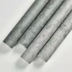Vinyl Waterproof Self-Adhesive Wallpaper Vintage Cement Gray Wall Contact Paper Store Bedroom Livingroom Renovation Stickers pvc