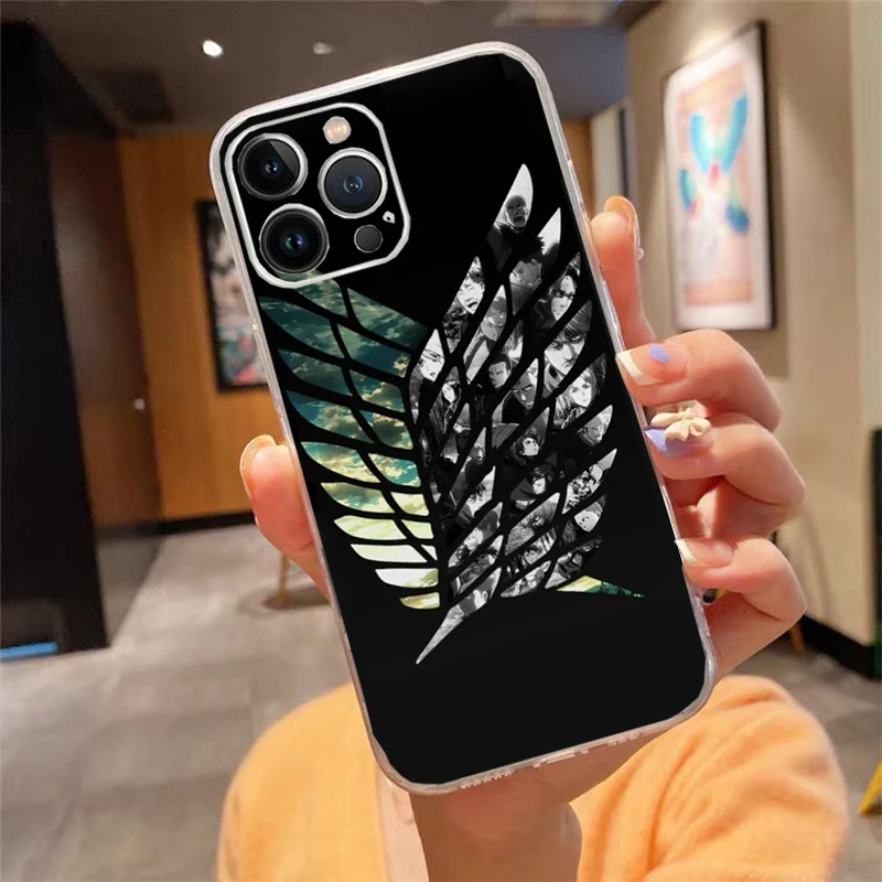 

Phone Case For iphone 17ProMax Air 16 15 14 13 Pro Max 15 16 Pro 15Plus Anime Japanese attack on Titan