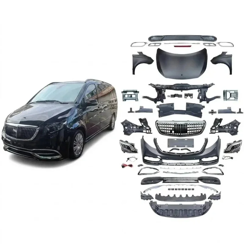 High Quality Profsional Rtyling Facelift Body Kit, Exterior Upgr Tuning Accsori For Viano Vito W Old To New Conversion