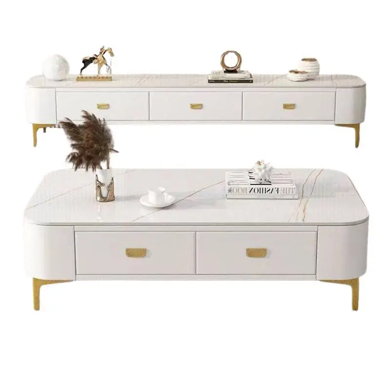 

Slate TV cabinet coffee table living room household small apartment, modern, simple