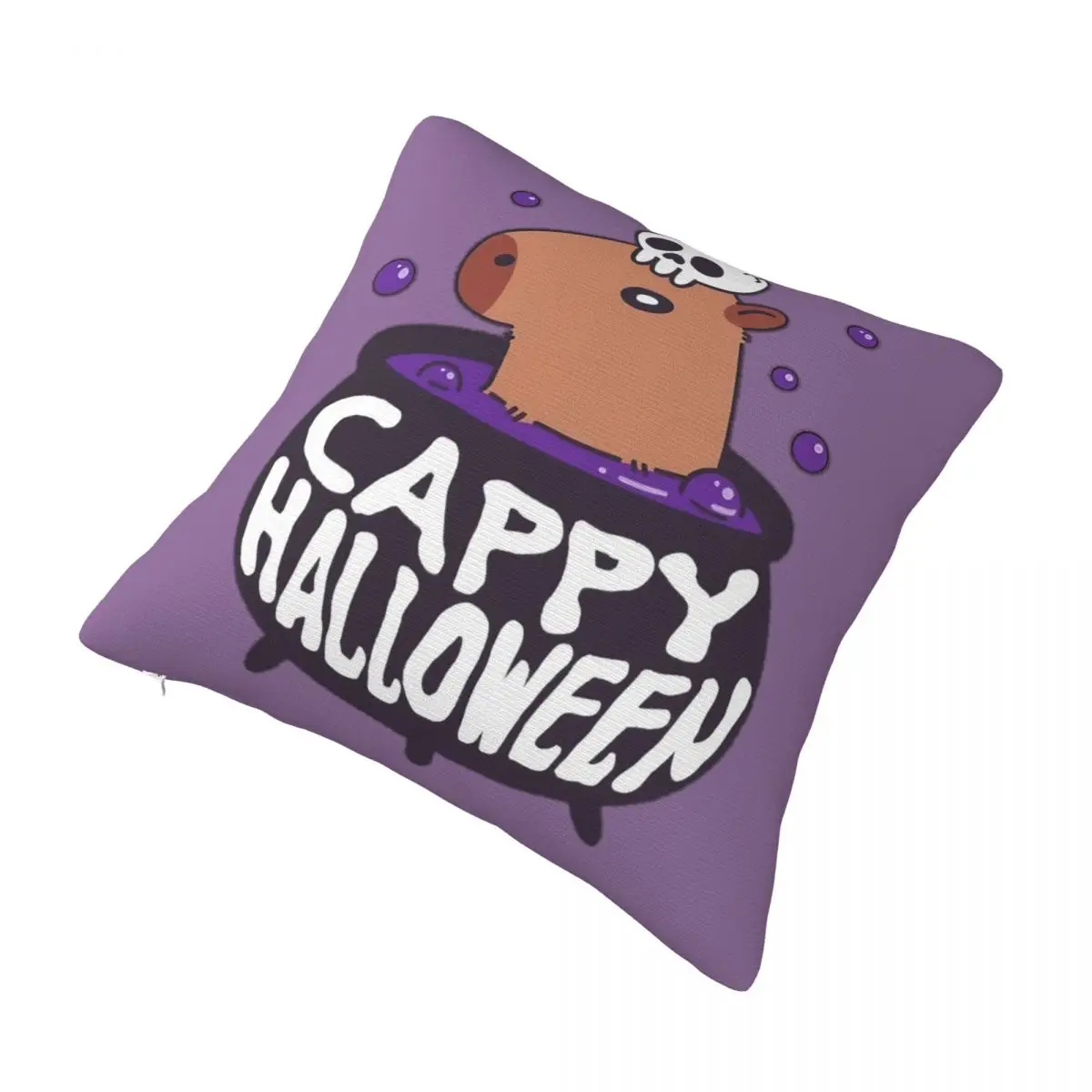 Decorative Pillowcases Cappy Halloween Capybara Sofa Funny Skull Animal Pillow Case Cover Square Style Multi-Size Dropshipping