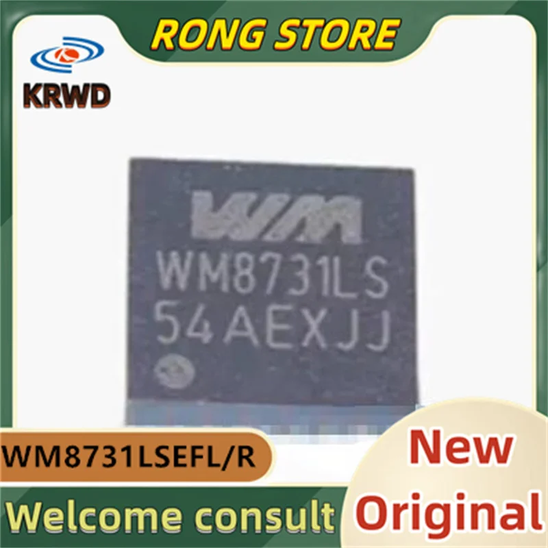 5PCS WM8731LS New and Original WM8731LSEFL/R WM8731LSEFL QFN28