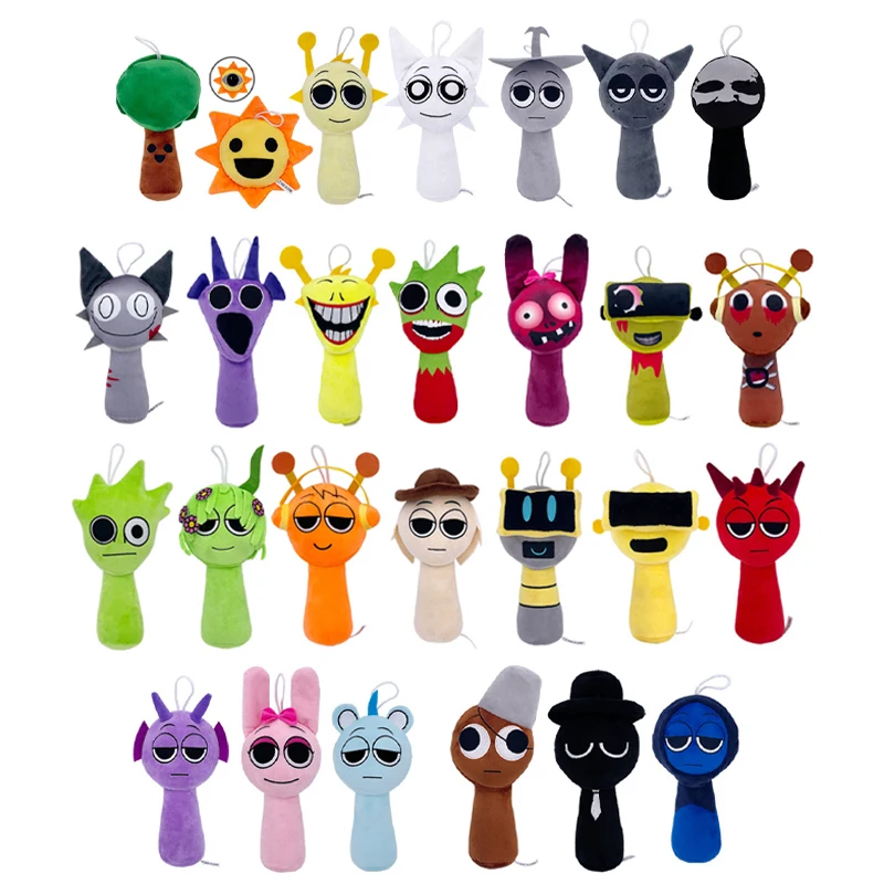 New Sprunki Plush Toys Sprunki Incredibox Plush Doll Anime Game Role Cartoon Pillow Doll Children Stuffed Dolls Christmas Gifts