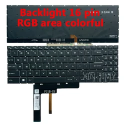 GL76 US RGB Backlit Keyboard for MSI Alpha 17 15 B5EEK Crosshair 17 15 A11UEK/A11UDK/A11UCK Pulse GL66 GL76 11UEK/11UDK/11UCK