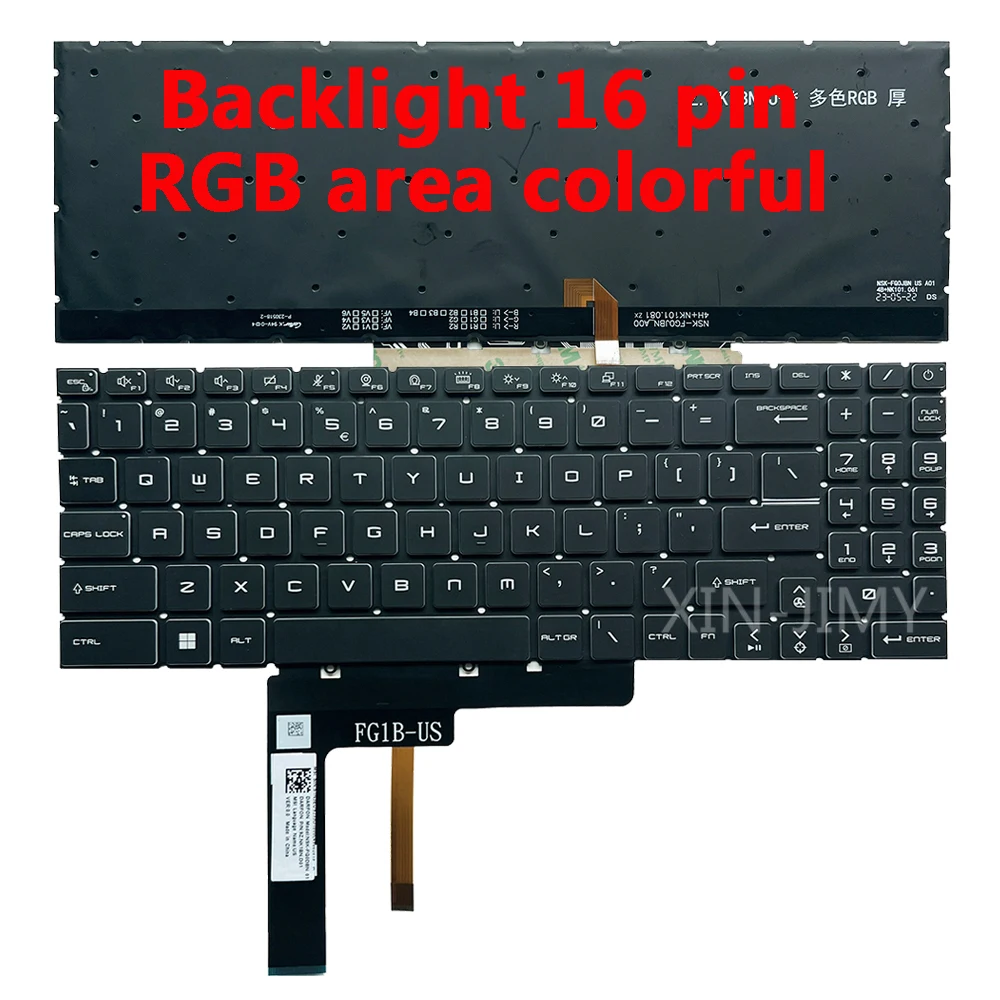 Rgb Backlit Teclado Msi Alfa 17 15 B5eek 17 15 A11uek A11udk A11uck Pulso Gl66 Gl76 11uek 11udk 11uck Gl76 us