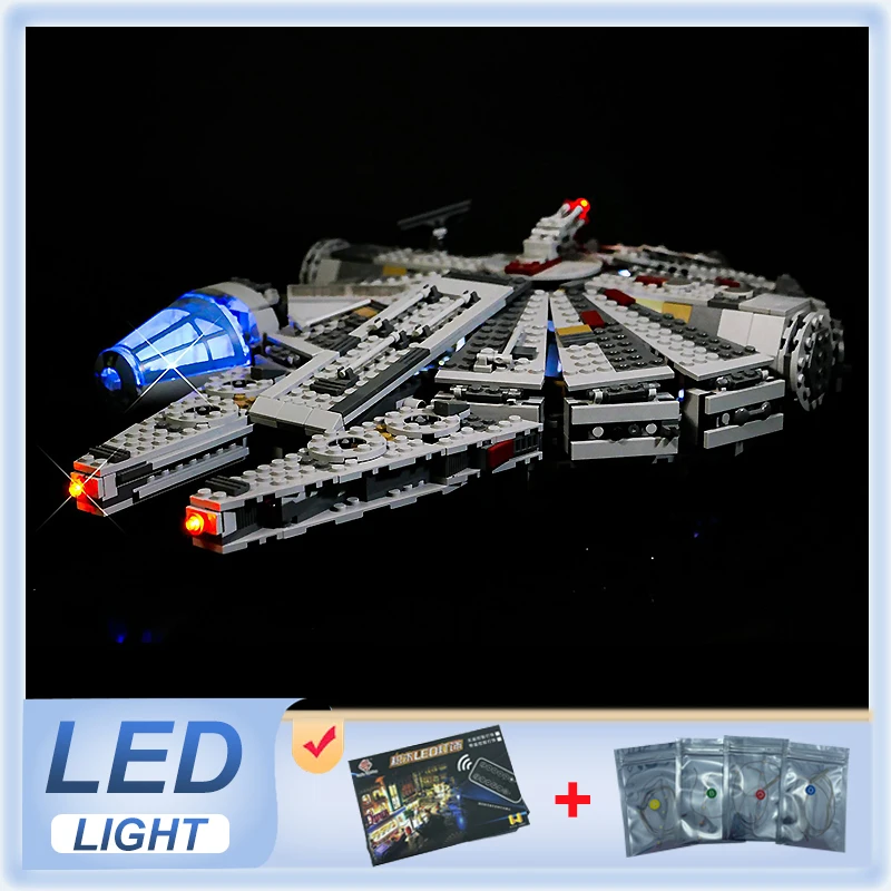 LEGO 75105 밀레니엄 팔콘용 DIY RC LED 조명 키트, 블록 모델 제외, LED 조명만 포함 