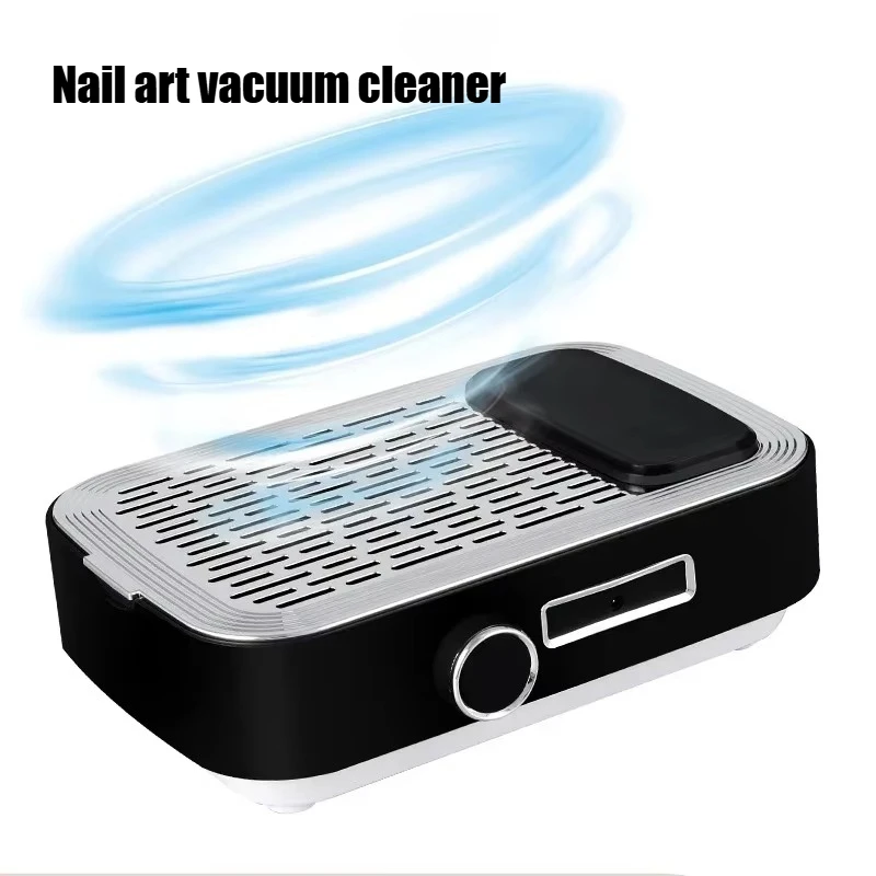 

80W High Power Nail Vacuum Cleaner Polish Gel Remover Pedicure Dust Absorber with Removable Filters Salon Home Tool