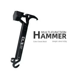 Double Head Design Camping Hammer Stainless Steel Ground Pegs Hammer Outdoor Camping Tent Nails Multifunctional Tool Hammer