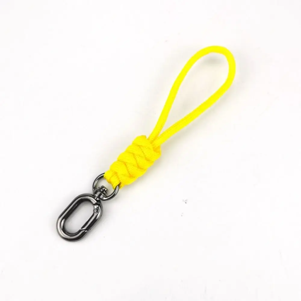 High Strength Paracord Keychain Lanyard 12cm 8 Styles Parachute Cord Keychain Anti-loss Backpack Keychain Outdoor Tool