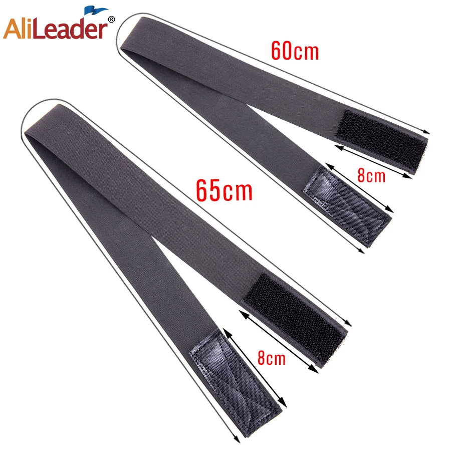 New Elastic Headband With Magictape 60cm 65cm Adjustable Wig Band For Fixed Lace Wig Width 2.5CM 3CM 3.5CM Edge Grip Band