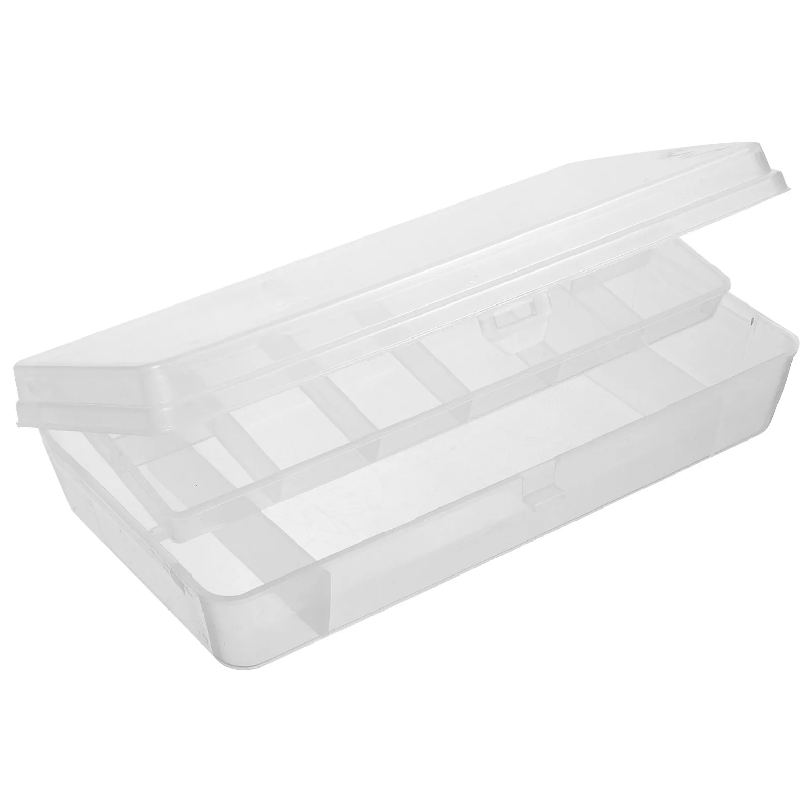 

Portable Fishing ganizer Transparent Plastic Bait Cases Lid Design Hooks Baits Accessories Storage Multiple Grids