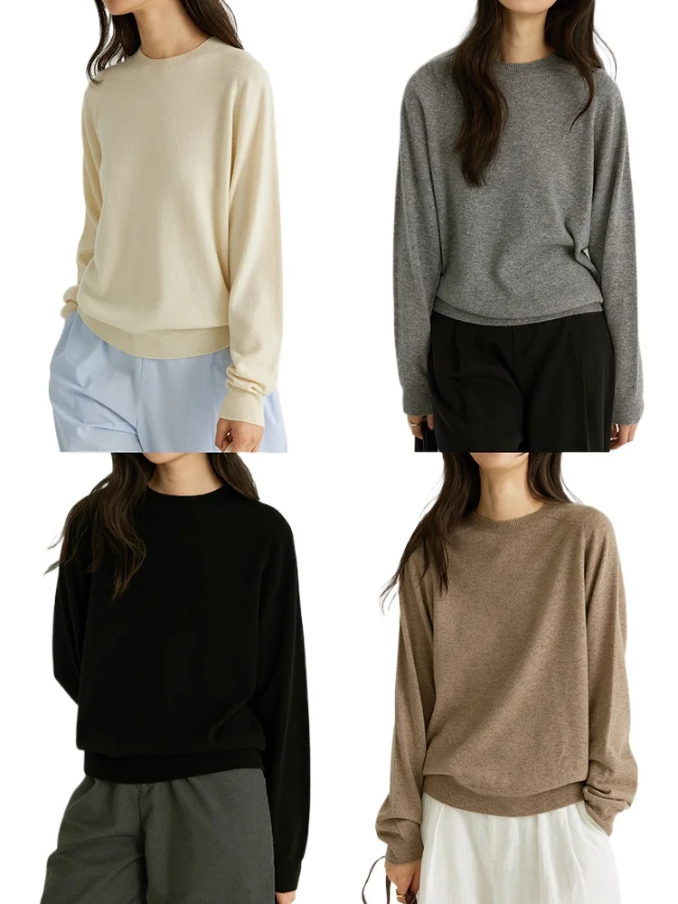 

Женский свитер Consinee серии AU, 15,5 мкм, с 15 иглами, бесшовный, свободного кроя, с круглым вырезом, в стиле Island Essence, производство Япония