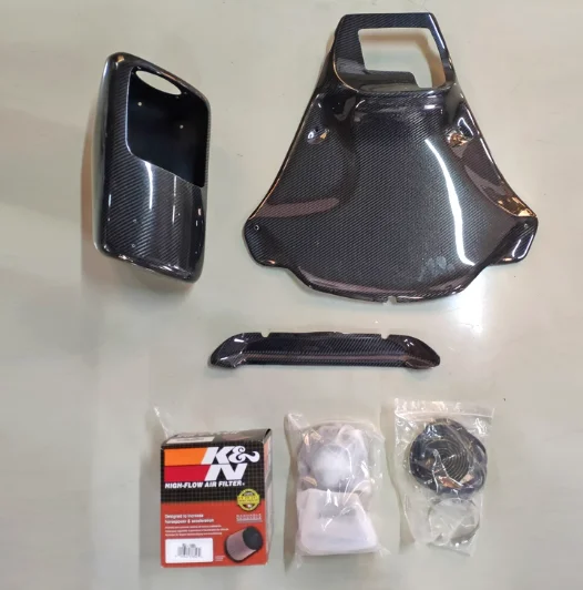 Carbon Fiber Cold Air Intake System Kit for Mini Cooper R56 Style - Performance Airbox with Mushroom Head