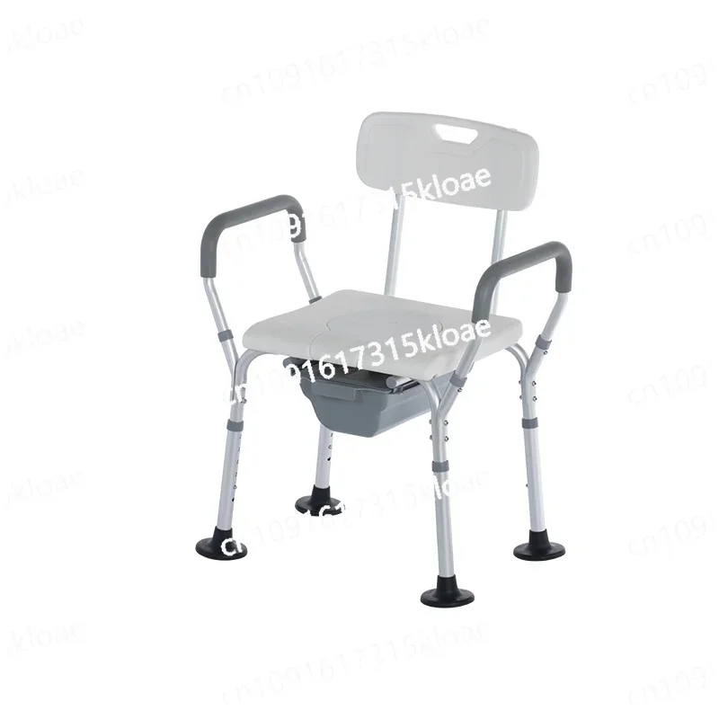 Aluminum alloy bath chair folding stool disabled toilet non-slip