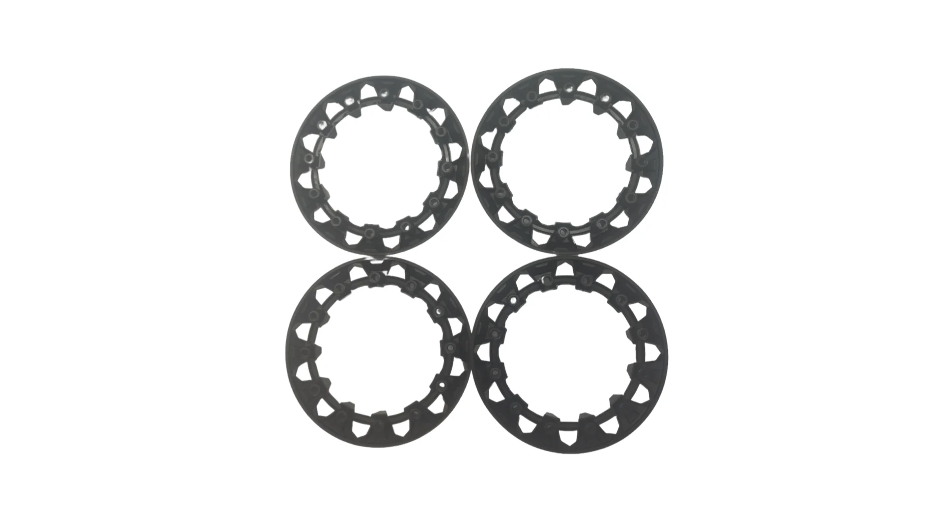 

ATV All Terrain Beach Buggy Wheel Hub Trim Parts 8 Inch Wheel Plastic Cover Color Protective Cover 4 Black
