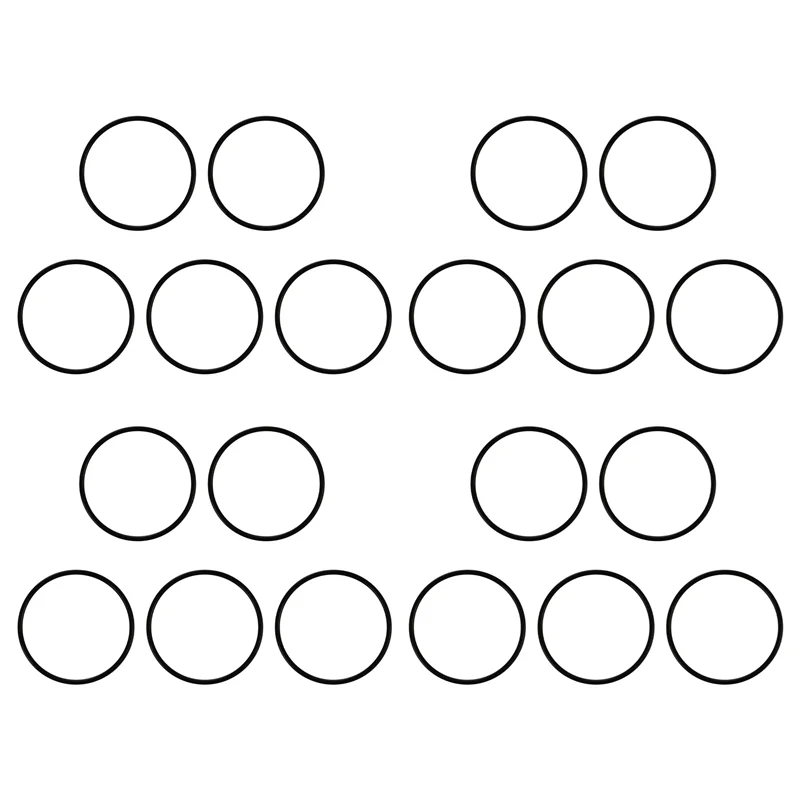 ABGR-20 個 66 ミリメートル × 60 ミリメートル × 3 ミリメートルメカニカルブラックラバー O リングオイルシールガスケット