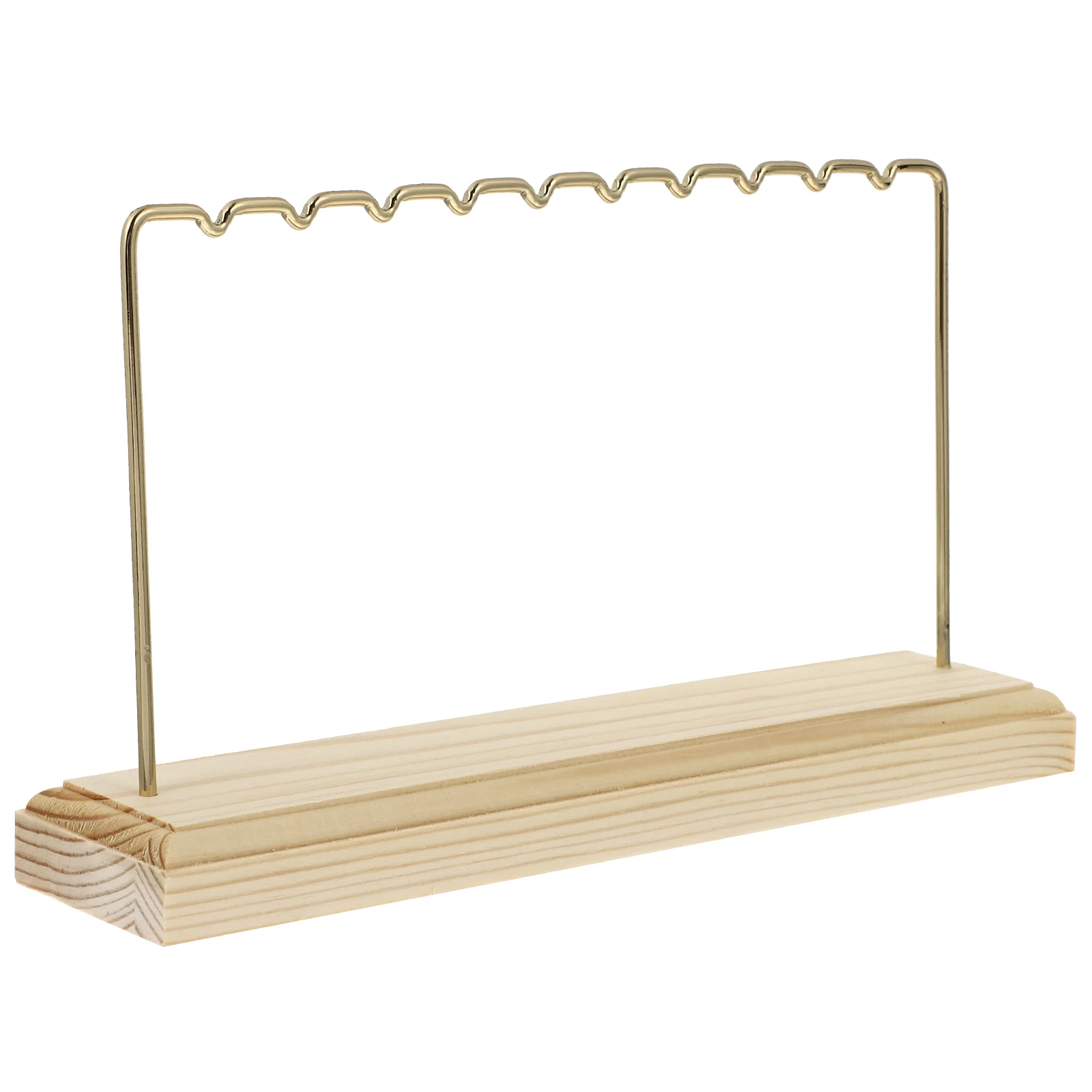 

Earrings Display Stand Jewelry Holder Wood Metal Tabletop Organizer Storage Rack for Earring Safe Modern Design