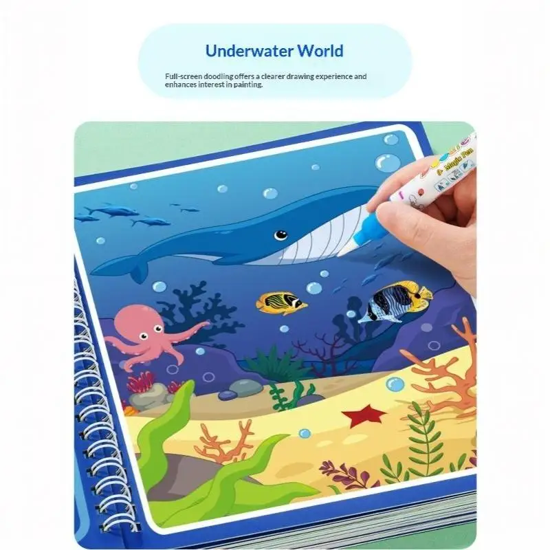 Magic Water Book Children Learning Education Toy Baby Montessori Toys Drawing Coloring Books For Kids