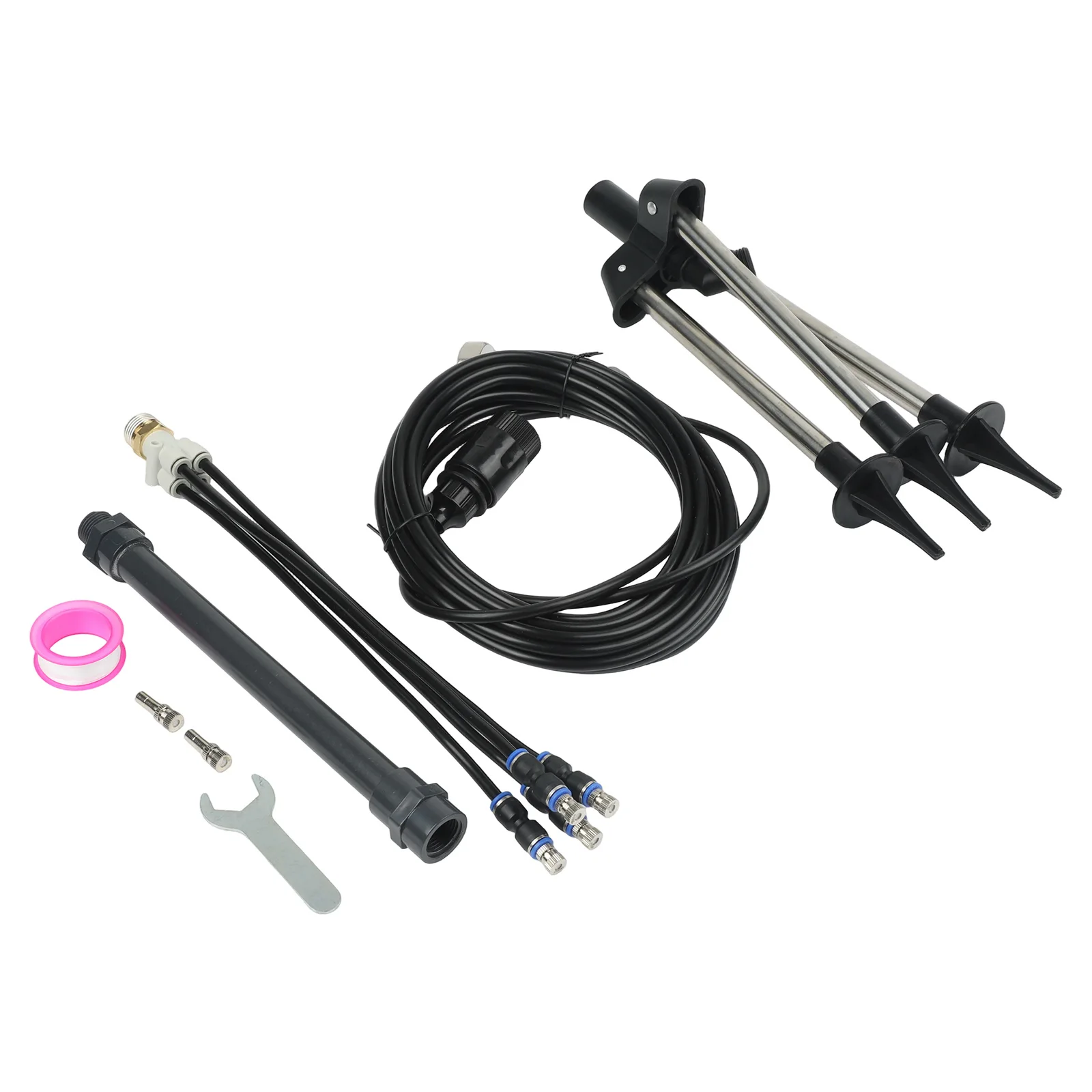 Adjustable Height Misting System 360 Degree Cooling Spray Tripod For Patio Pool Garden Outdoor Irrigation Parts