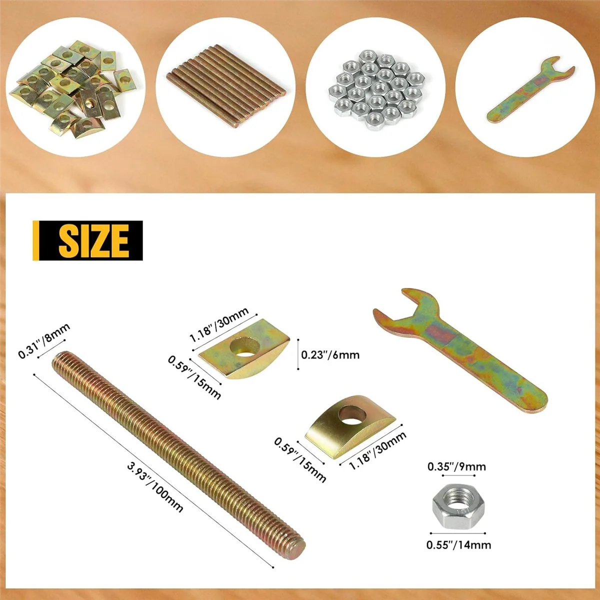 

ГОРЯЧИЙ соединитель для столешницы, крепежные детали для стола, соединительный соединитель, набор натяжных болтов, откидной соединитель для столешницы с торцовочным болтом, 10 шт.