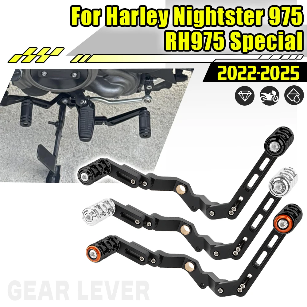 والعتاد رافعة تحول ل هارلي نايتستر 975 RH975 خاص 2022 2024 2025 معدات الدرجات النارية محدد للطي شيفتر دواسة تو أوتاد #1