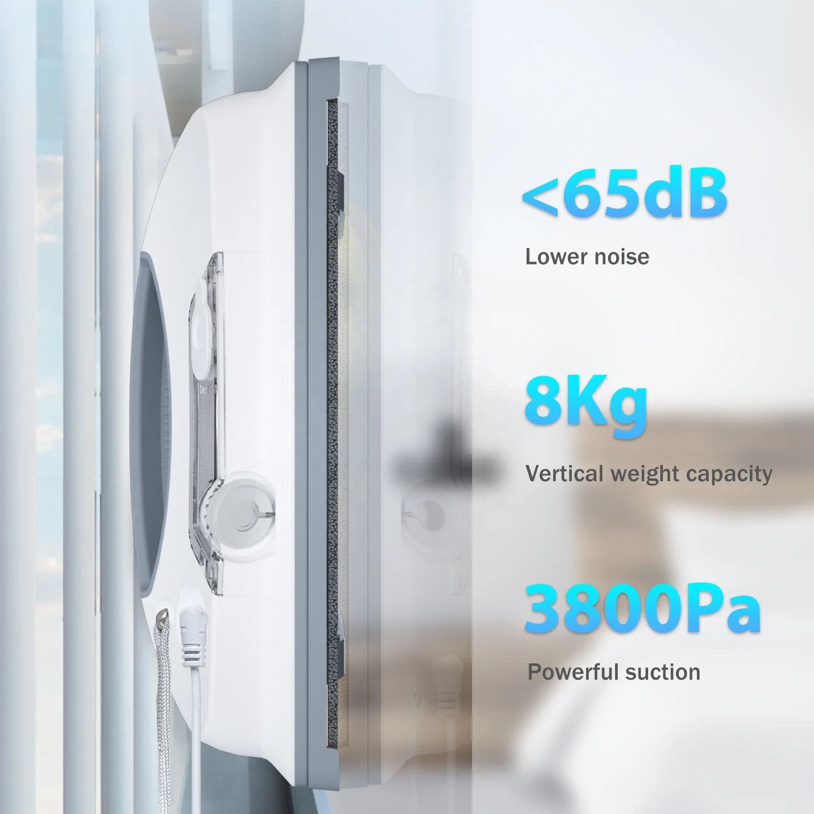 3800Pa شفط قوي روبوت تنظيف النوافذ الكهربائية W6 APP/جهاز التحكم عن بعد نافذة ممسحة منظف الزجاج التلقائي