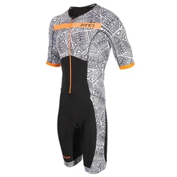 Zone3 Bicycle Triathlon Skinsuit Jumpsuit Men Cycling Racing Short Sleeve Swiming Suit Pro Road Bike Roller Skate Clothing