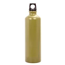 750ml Aluminum Oil Fuel Bottle Outdoor Camping Petrol Keresene Gas Tank Storage Bottle Attachable to Backpack Portable Fuel Tank