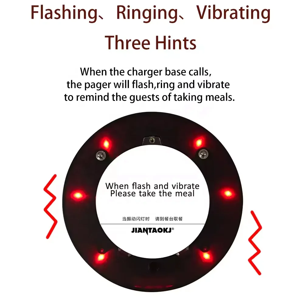 JT-935 Pager Coaster pelayan sistem bel nirkabel 10 UNTUK RESTORAN