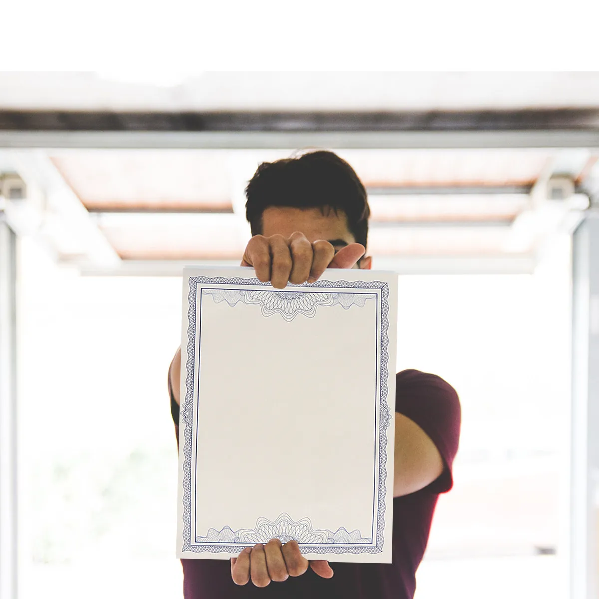 1Set A4 Blank Certificate Paper Double-Side Offset Paper Core Graduation Certificate Inner Sheets
