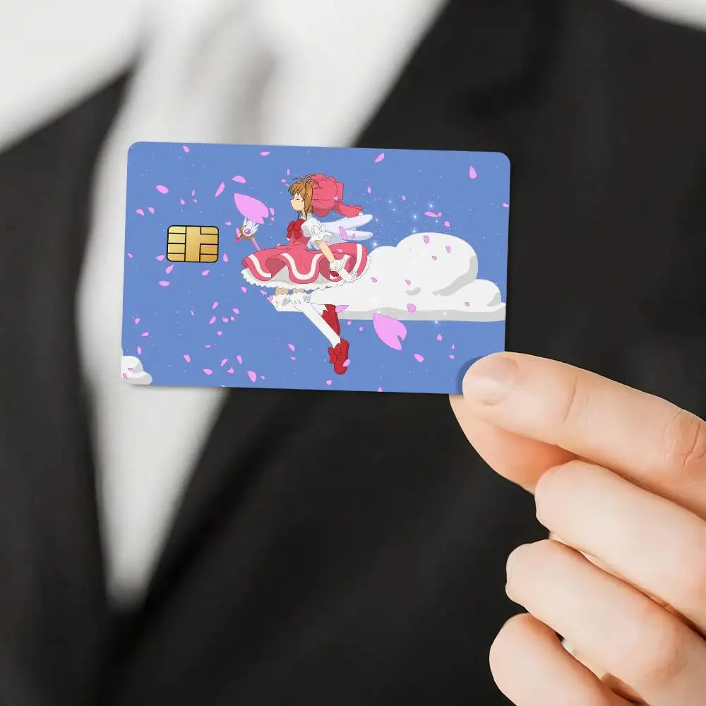 Anime Cardcaptor Sakura Poster Credit Card Skin Stickers for Bank Access Protective Film Cover Sticker Surprise Gift