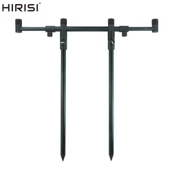 Hirisi Carp Fishing Buzz Bar And Bank Sticks Set for 3 Fishing Rods Fishing Rod Pod Set Fishing Accessories