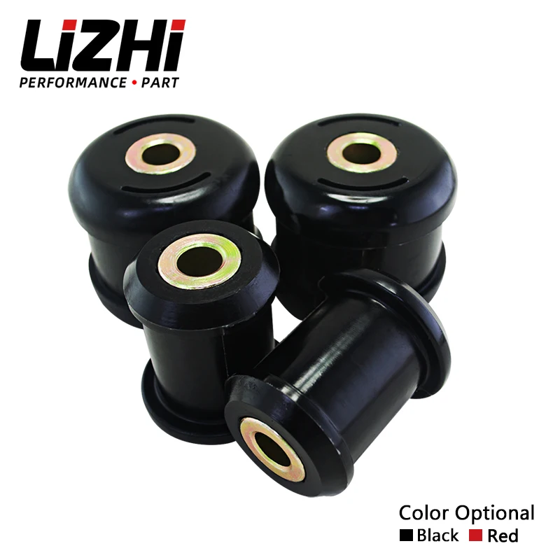 LIZHI RACING - Front Lower Control Arm Bushings FOR Honda Civic 01-05 FOR Acura RSX 02-06 Polyurethane BLACK,RED LZ-CAB02