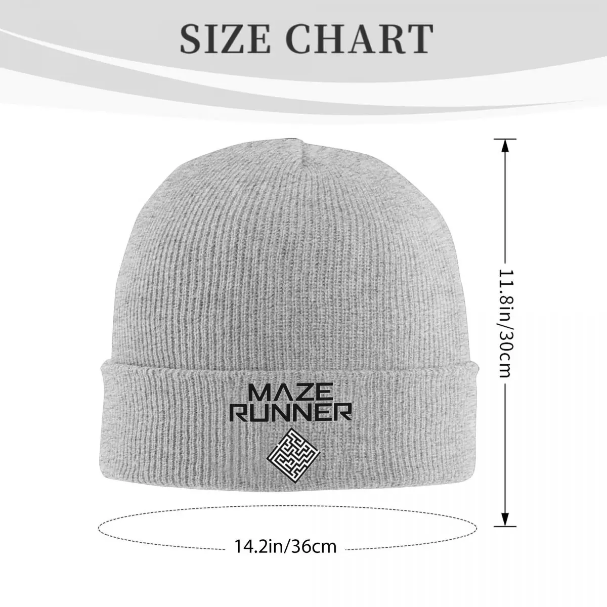 Maze Runner Logo Knit Hat Beanies Autumn Winter Hats Warm Hip-hop Cap Men Women