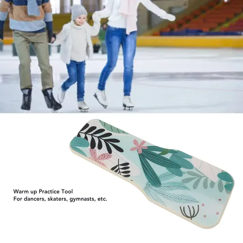 Imagen 2 del producto Herramienta de calentamiento para patinaje sobre hielo, tabla giratoria de plástico portátil, elegante y ligera, entrenamiento de equilibrio para práctica