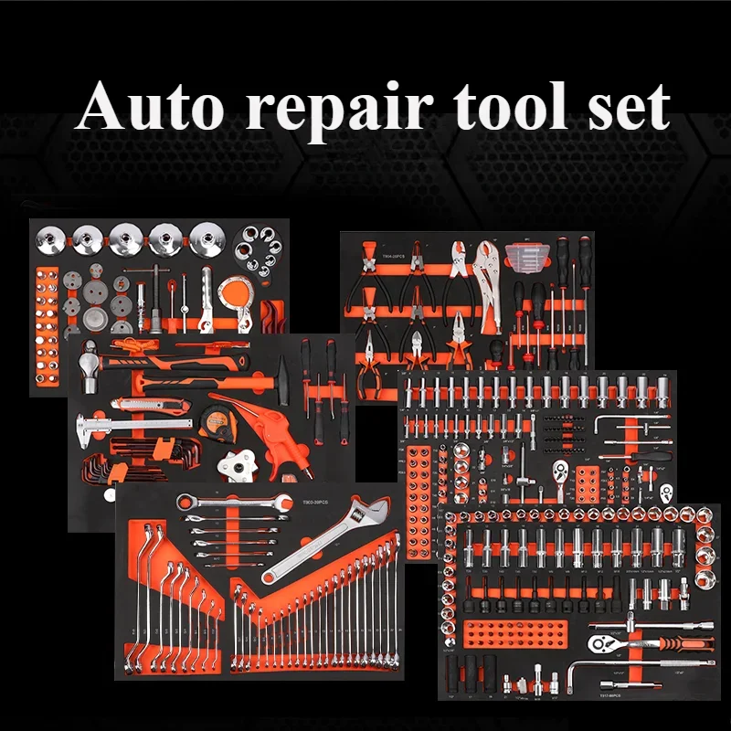 Multifunctional 424-piece 398-piece Tool Set Set Industrial Grade Auto Repair Tools Heavy Duty Seven-layer Drawer Tool Cabinet