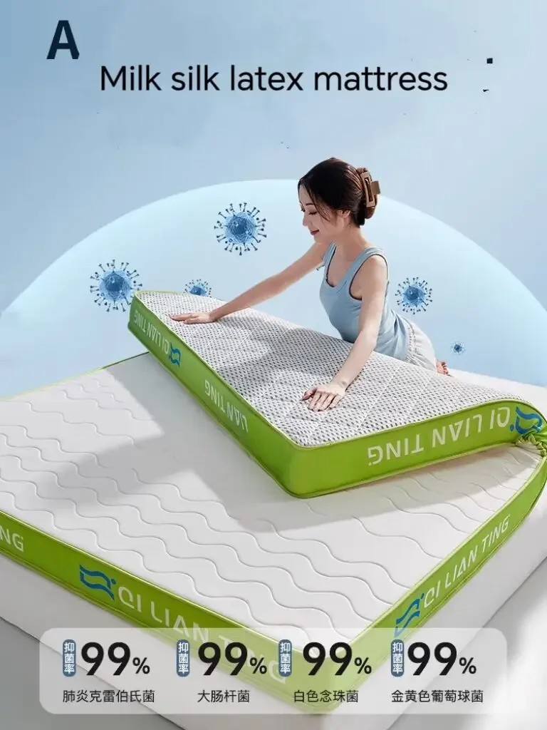 Tatami Mattress Sleeping Pad Mat Latex Mattress Memory Foam Filling Double Bed Single Dormitory Mattress Topper  Rental Mattress