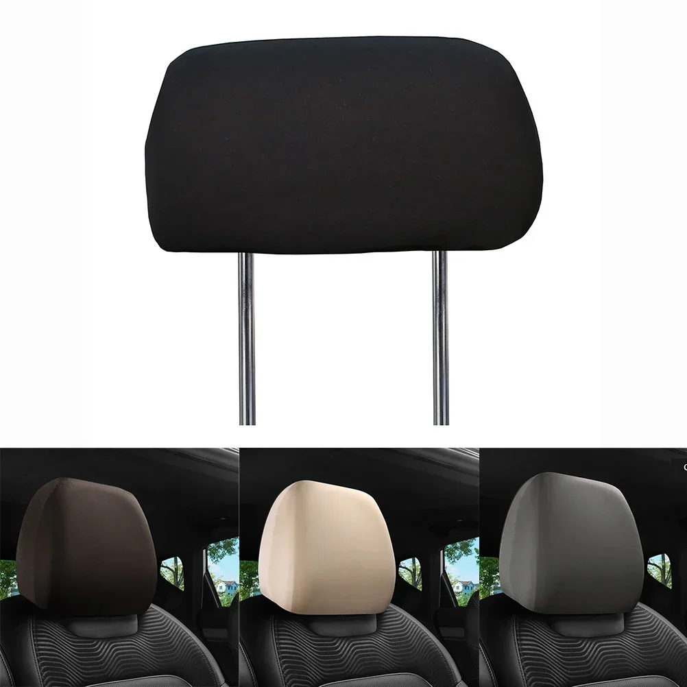 

Headrest Cap Headrest Cover Vehicle 1x Parts Premium Cloth Replacement SUV Truck 1pcs Accessories Auto Black High Quality