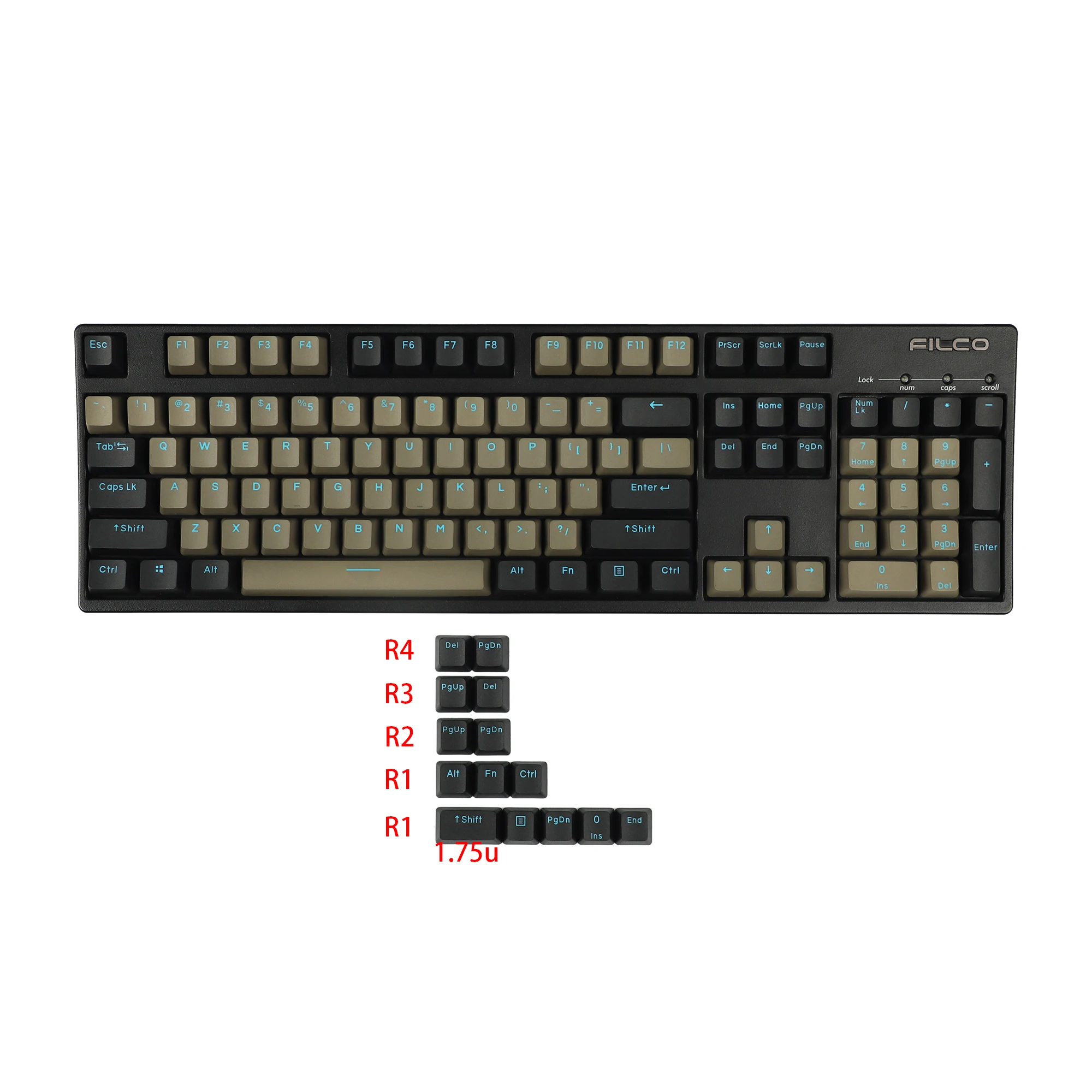 

OEM Dolch 118 Key White Red PBT Double Shot Keycaps For MX Mechanical Keyboard 104 87 84 68 61 GMMK