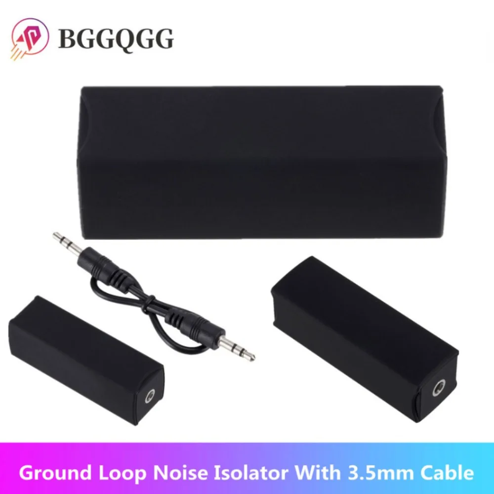 

BGGQGG Speaker Line 3.5mm Aux Audio Noise Filter Ground Loop Noise Isolator Eliminate for Car Stereo Audio System Home Stereo