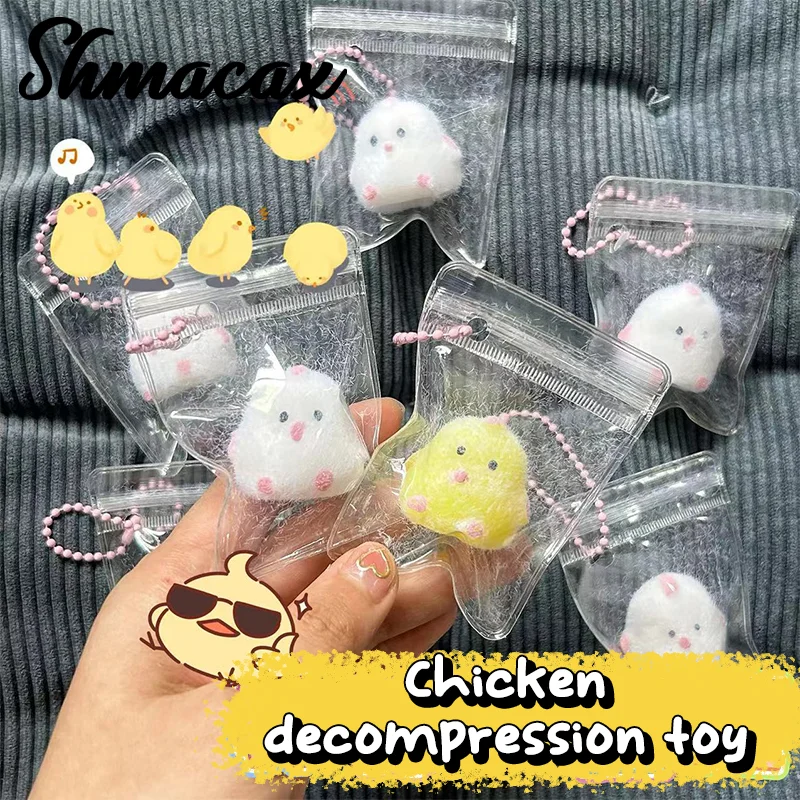 

Cute Chick Squeeze Stress Relief Toy Soft Mochi Toy Cartoon Slow Rebound Toys Decompression Squishy Toys For Kid Adult Gifts